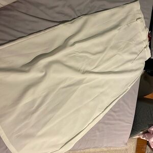 Long white skirt